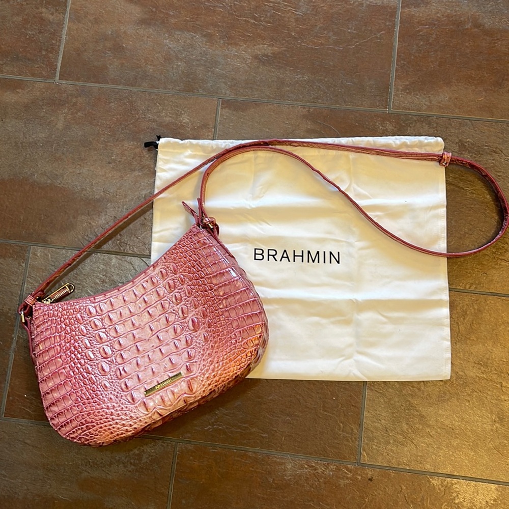 Brahmin crossbody pink shimmer